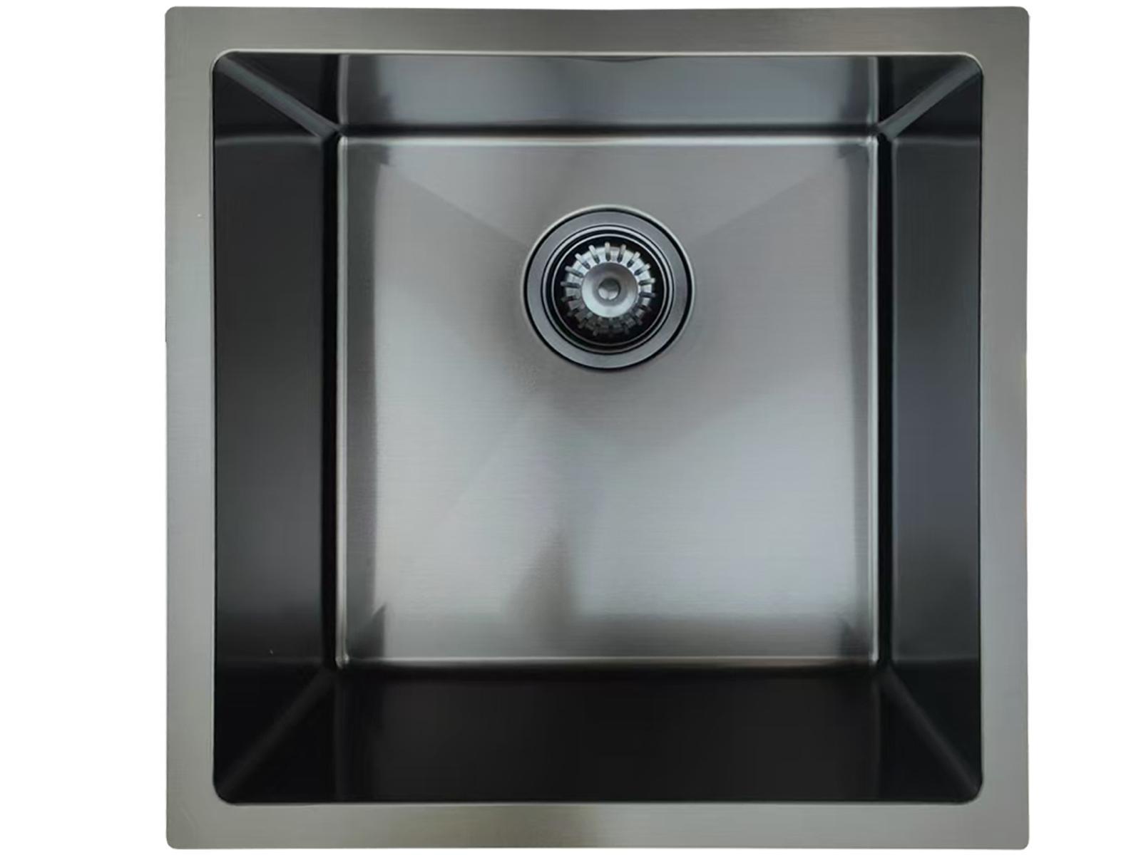 Anatolian 450x450mm Gunmetal Stainless Steel Sink – 1.2mm Thick | 304 Grade
